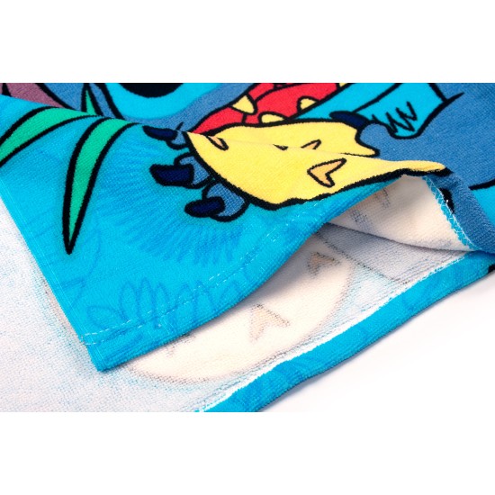 Poncho Παιδικό Θαλάσσης Disney Home Lilo & Stitch 539 Sky Blue Quick Dry Micro Dimcol (50x100) 1Τεμ