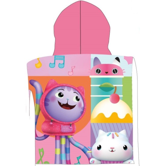 Poncho Παιδικό Θαλάσσης Quick Dry DreamWorks Gabby's Dollhouse 427 Pastel Lilac Micro Dimcol (50x100) 1Τεμ