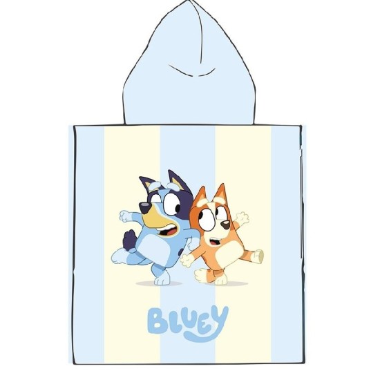 Poncho Παιδικό Θαλάσσης Disney Quick Dry BBC Studios Bluey 182 Ice Blue Dimcol (50x100) 1Τεμ