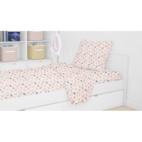 Πάπλωμα Βρεφικό Κούνιας Baby Butterfly 49 Cotton Dimcol (120x160) 1Τεμ