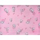 Παπλωματοθήκη Παιδική Φανελένια Κούνιας Baby Birds 15 Pink Cotton Dimcol (120x160) 1Τεμ