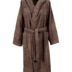 Μπουρνούζι Με Κουκούλα 3010 Chocolate Raglan Μανίκια Cotton Dimcol 1Τεμ