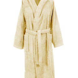 Μπουρνούζι Με Κουκούλα 3010 Ecru Raglan Μανίκια Cotton Dimcol 1Τεμ