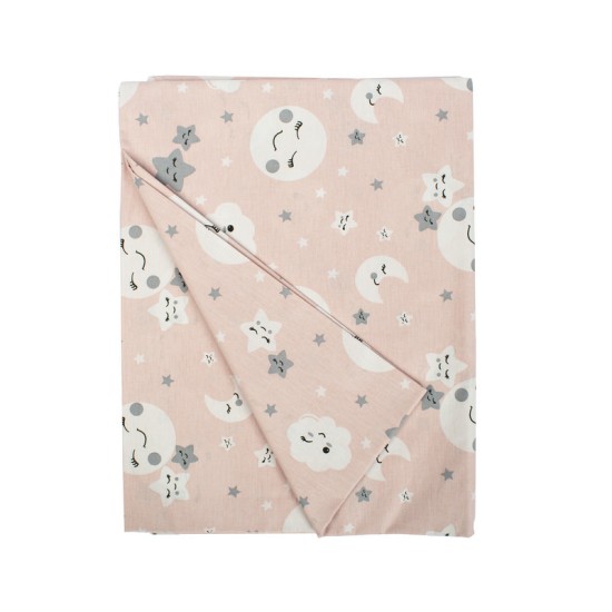 Παπλωματοθήκη Παιδική Μονή Kids Smile 82 Coral Cotton Dimcol (160x240) 1Τεμ