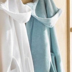 Μπουρνούζι Παιδικό Κολυμβητηρίου Με Κουκούλα Kids Bathropes Solid Cotton Dimcol 1Τεμ