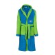Μπουρνούζι Παιδικό Με Κουκούλα Kids Bath Happy Smile Blue Cotton Dimcol 1Τεμ