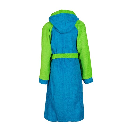 Μπουρνούζι Παιδικό Με Κουκούλα Kids Bath Happy Smile Blue Cotton Dimcol 1Τεμ