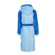Μπουρνούζι Παιδικό Με Κουκούλα Kids Bath Happy Smile Blue Light Cotton Dimcol 1Τεμ