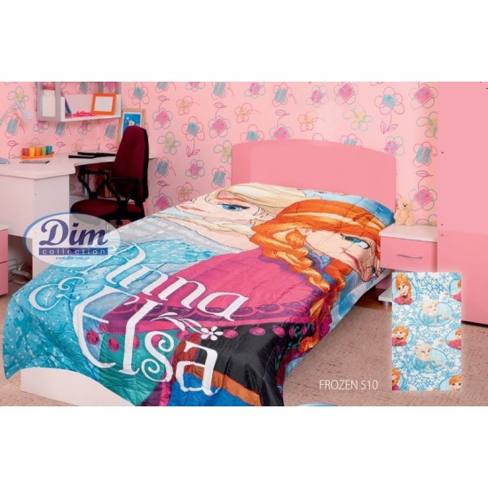 Κουβερλί Παιδικό Μονό Disney Digital Print Double Faced Frozen 510 Micropercal Dimcol (160x250) 1Τεμ Κουβερλί Παιδικό Μονό Disney Digital Print Double Faced Frozen 510 Micropercal Dimcol (160x250) 1Τεμ