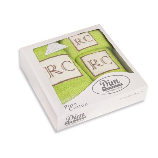 Πετσέτες Σετ Bath Towels Ricardo Cavali Με Κέντημα Cotton Dimcol 3Τεμ