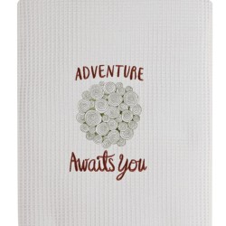 Κουβέρτα Πικέ Με Κέντημα Αγκαλιάς Stylish Willow Cotton Kentia (70x100) 1Τεμ