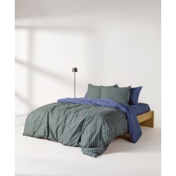 Παπλωματοθήκη Υπέρδιπλη Σετ Stylish Ladon 02 300TC Satin Cotton Kentia (220x240+1) 3Τεμ