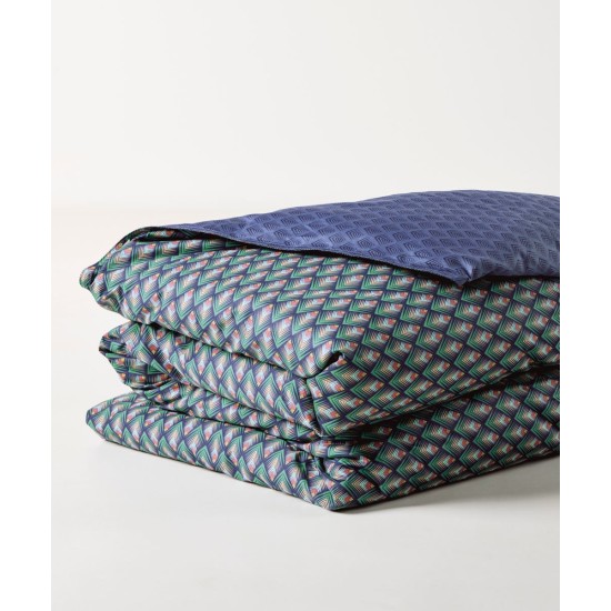 Παπλωματοθήκη Υπέρδιπλη Σετ Stylish Ladon 02 300TC Satin Cotton Kentia (220x240+1) 3Τεμ