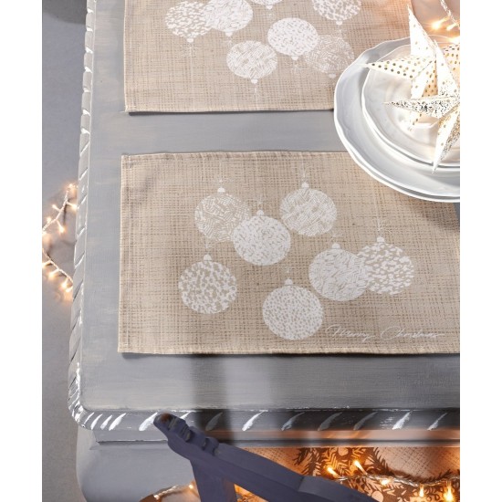 Σουπλά Σετ Loft Christmas Snow 220 Digital Print Kentia (33x45) 4Τεμ