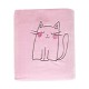 Κουβέρτα Fleece Κούνιας Stylish Kitty Cat Velour Kentia (80x100) 1Τεμ