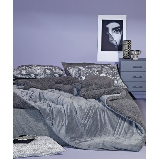 Κουβερτοπάπλωμα Με Sherpa King Size Stylish Notturno 22 Flannel Fleece Kentia (260x240) 1Τεμ