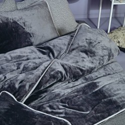 Παπλωματοθήκη Μονή Stylish Ivanna 24 Flannel Fleece Kentia (160x240) 1Τεμ