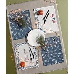 Σουπλά Σετ Loft Snow 2310 Digital Print Kentia (33x45) 4Τεμ