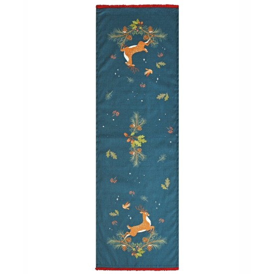 Τραβέρσα Χριστουγεννιάτικη Loft Snow 232 Digital Print Kentia (45x140) 1Τεμ