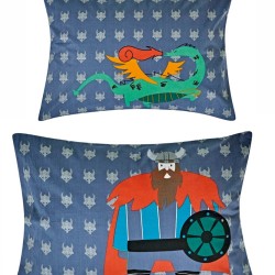 Μαξιλαροθήκες Παιδικές Σετ Versus Viking Cotton Kentia (50x70) 2Τεμ