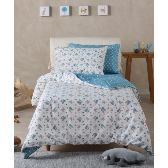 Παπλωματοθήκη Παιδική Μονή Σετ Versus Mesmer Cotton Kentia (165x245) 2Τεμ