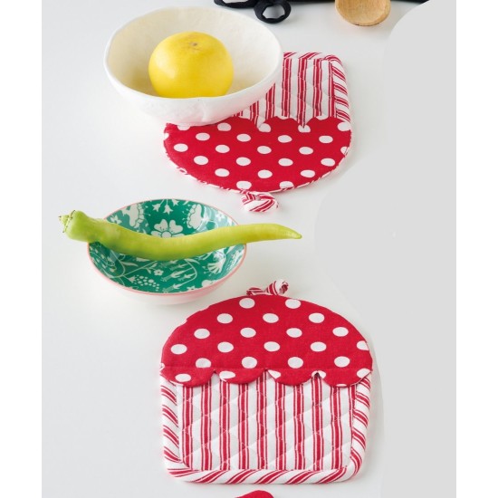 Πιάστρες Σετ Loft Cupcake Cotton Kentia (17x25) 2Τεμ