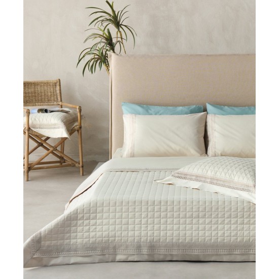 Κουβερλί Νυφικό Υπέρδιπλα Σετ Serenity Felicity 12 Satin 200TC Cotton Kentia (230x250) 3Τεμ