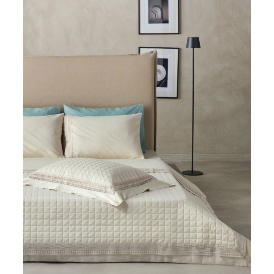 Κουβερλί Νυφικό Υπέρδιπλα Σετ Serenity Felicity 12 Satin 200TC Cotton Kentia (230x250) 3Τεμ
