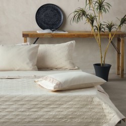 Κουβερλί Νυφικό Υπέρδιπλα Σετ Serenity Coraline Satin 200TC Cotton Kentia (230x250) 3Τεμ