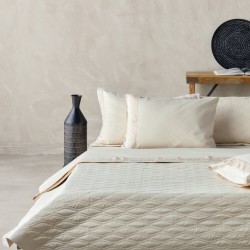 Κουβερλί Νυφικό Υπέρδιπλα Σετ Serenity Coraline Satin 200TC Cotton Kentia (230x250) 3Τεμ