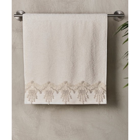Πετσέτες Με Δαντέλα Σετ Stylish Myla Cotton Kentia 3Τεμ