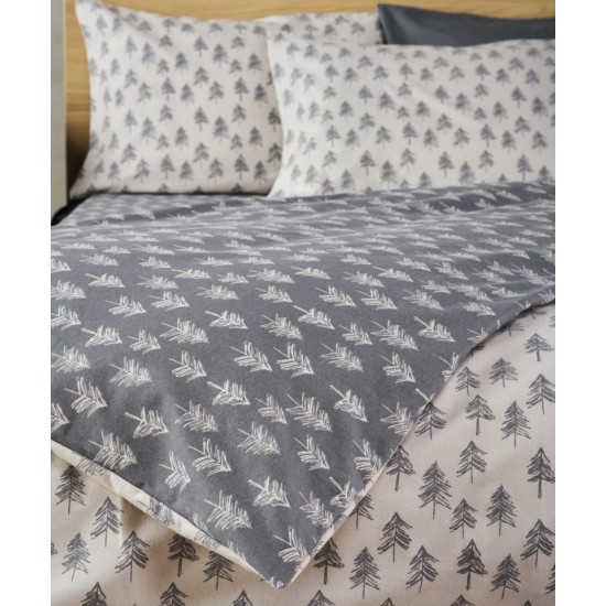 Σεντόνια Φανελένια Μονά Σετ Loft Abete 15 Flannel Cotton Kentia (170x275) 3Τεμ