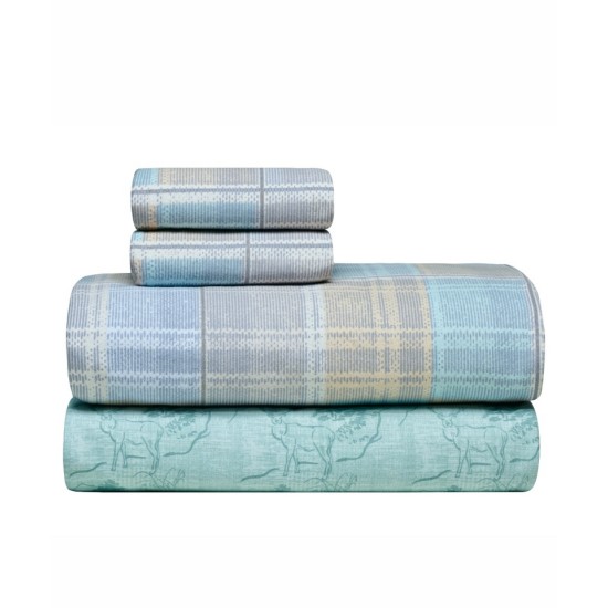 Σεντόνια Φανελένια Μονά Σετ Loft Carpaccio 19 Flannel Cotton Kentia (170x275) 3Τεμ