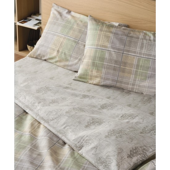 Σεντόνια Φανελένια Μονά Σετ Loft Carpaccio 26 Flannel Cotton Kentia (170x275) 3Τεμ
