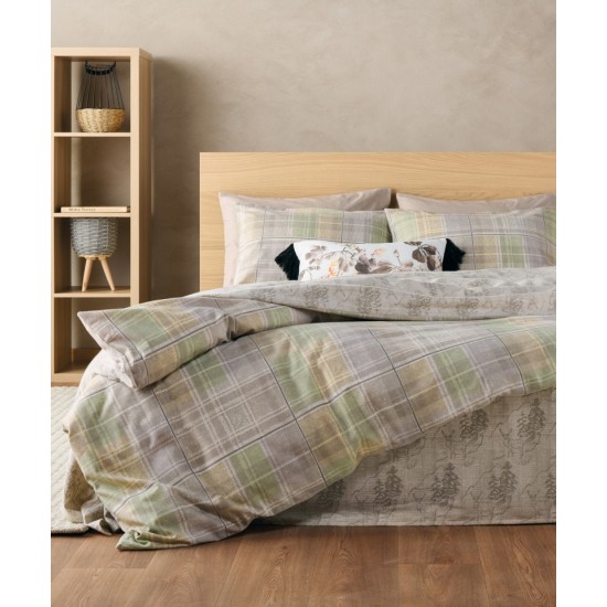 Παπλωματοθήκη Φανελένια Μονή Σετ Loft Carpaccio 26 Flannel Cotton Kentia (160x240) 2Τεμ