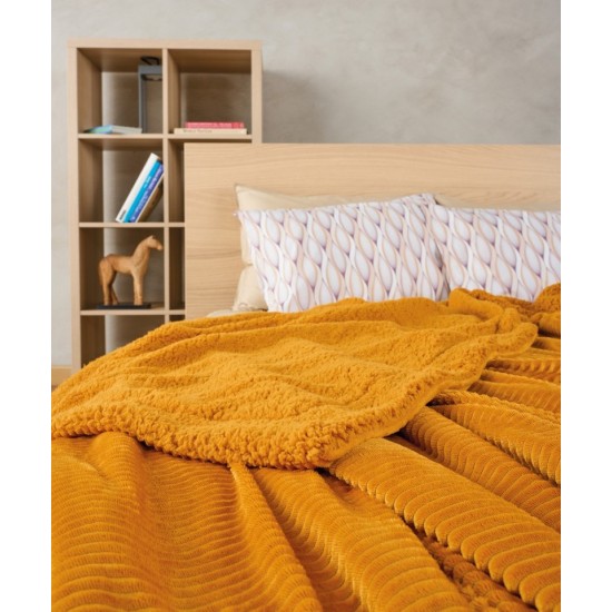 Κουβέρτα Γούνα Με Sherpa Ημίδιπλη Stylish Spencer 11 Kentia (180x240) 1Τεμ