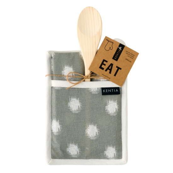 Πιάστρα-Πετσέτα Κουζίνας-Κουτάλα Σετ Loft Mestolo 243 Cotton Kentia 3Τεμ