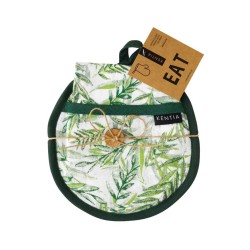 Πιάστρα-Πετσέτα Κουζίνας Σετ Loft Pot 243 Cotton Kentia 2Τεμ