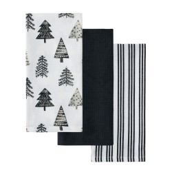 Πετσέτες Κουζίνας Χριστουγεννιάτικες Σετ Loft Fazzy 2414 Cotton Kentia (40x60) 3Τεμ