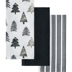 Πετσέτες Κουζίνας Χριστουγεννιάτικες Σετ Loft Fazzy 2414 Cotton Kentia (40x60) 3Τεμ