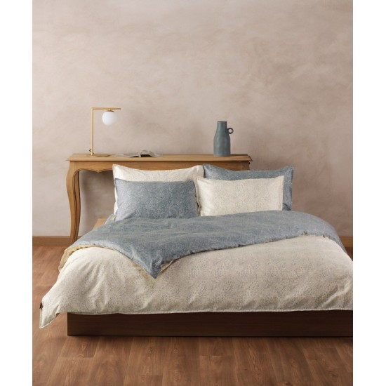 Παπλωματοθήκη Υπέρδιπλη Σετ Stylish Elsy 01 Satin Cotton Kentia (220x240+1) 3Τεμ