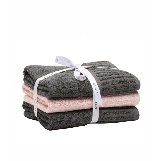 Πετσέτες Προσώπου Σετ Versus Vance 04 Cotton Kentia (50x90) 3Τεμ