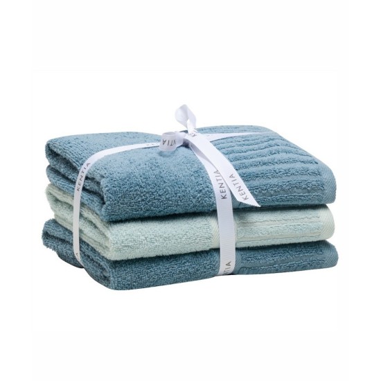 Πετσέτες Προσώπου Σετ Versus Vance 01 Cotton Kentia (50x90) 3Τεμ