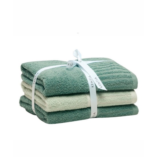 Πετσέτες Προσώπου Σετ Versus Vance 10 Cotton Kentia (50x90) 3Τεμ