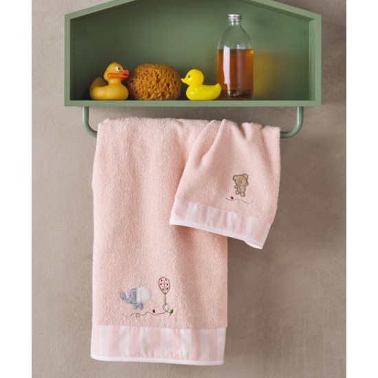 Πετσέτες Βρεφικές Με Κέντημα Σετ Loft Marenia Cotton Kentia 2Τεμ