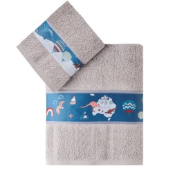Πετσέτες Παιδικές Σετ Loft Titus Cotton Kentia 2Τεμ