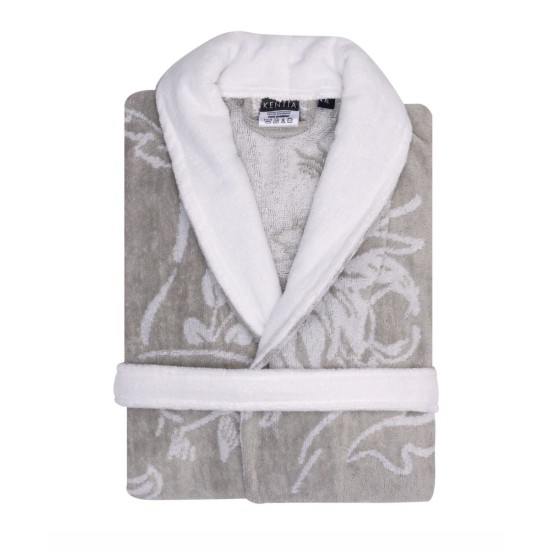 Μπουρνούζι Με Γιακά Loft Mosco 22 Jacquard Cotton Kentia 1Τεμ