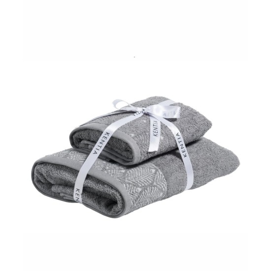 Πετσέτες Σετ Versus Lela 22 Jacquard Cotton Kentia 2Τεμ