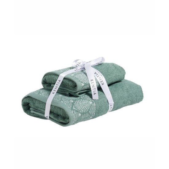 Πετσέτες Σετ Versus Lela 10 Jacquard Cotton Kentia 2Τεμ