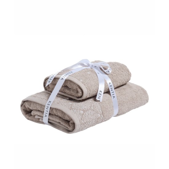 Πετσέτες Σετ Versus Lela 26 Jacquard Cotton Kentia 2Τεμ